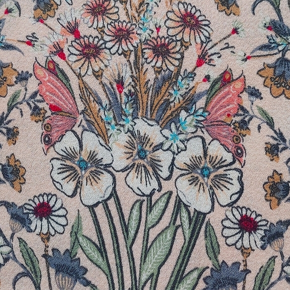 LAUREN CONRAD Floral Sleeveless Peter Pan Collar Dress NWOT - Picture 10 of 10